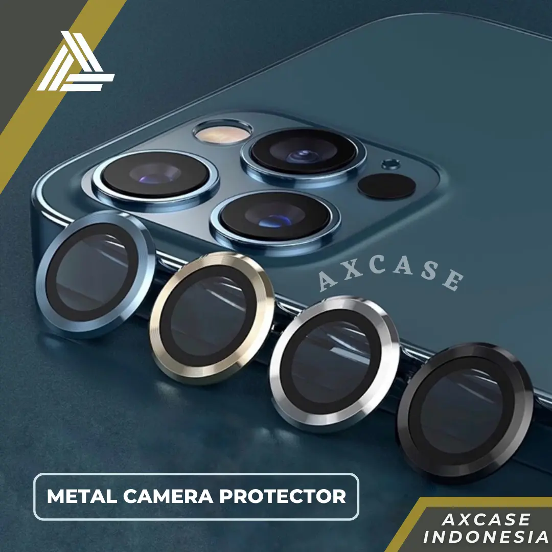 Ring Kamera Compatible for iPhone 11 12 13 PRO MAX Tempered Glass Lens Camera Pelindung Lensa Kamera (1 Set)