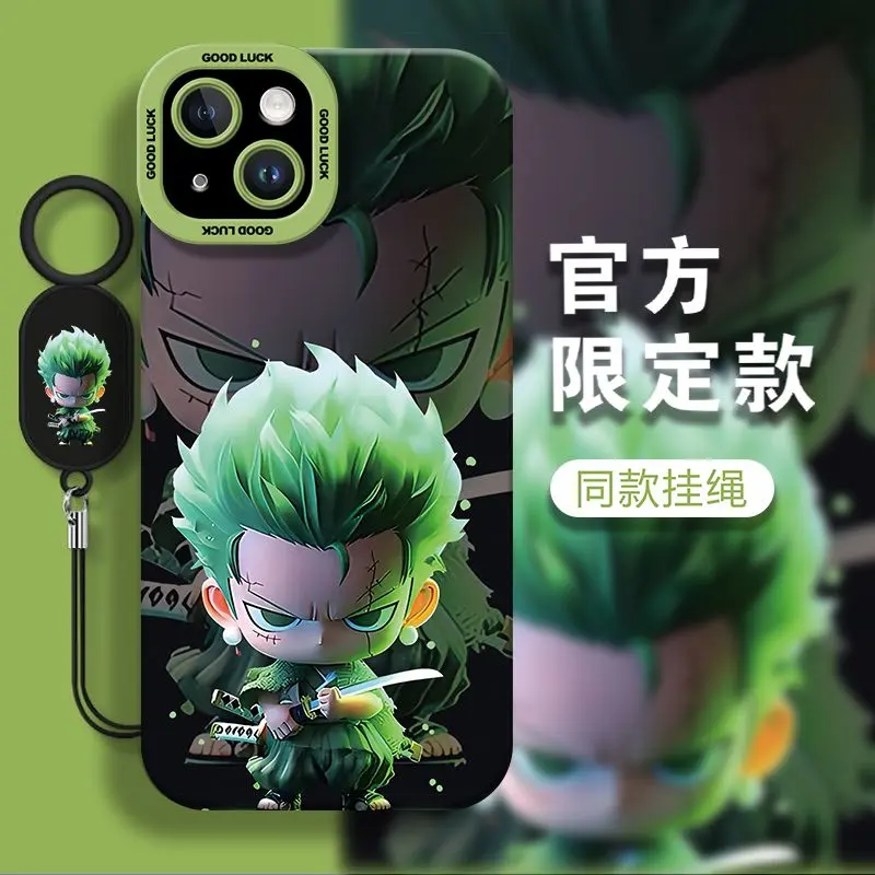 Ốp Lưng Apple iPhone 14, Bảo Vệ Toàn Thân, Chống Sốc, Chất Liệu Silicon Mềm, Thiết Kế Goku Zoro 14 Pro Max Và 14 Plus