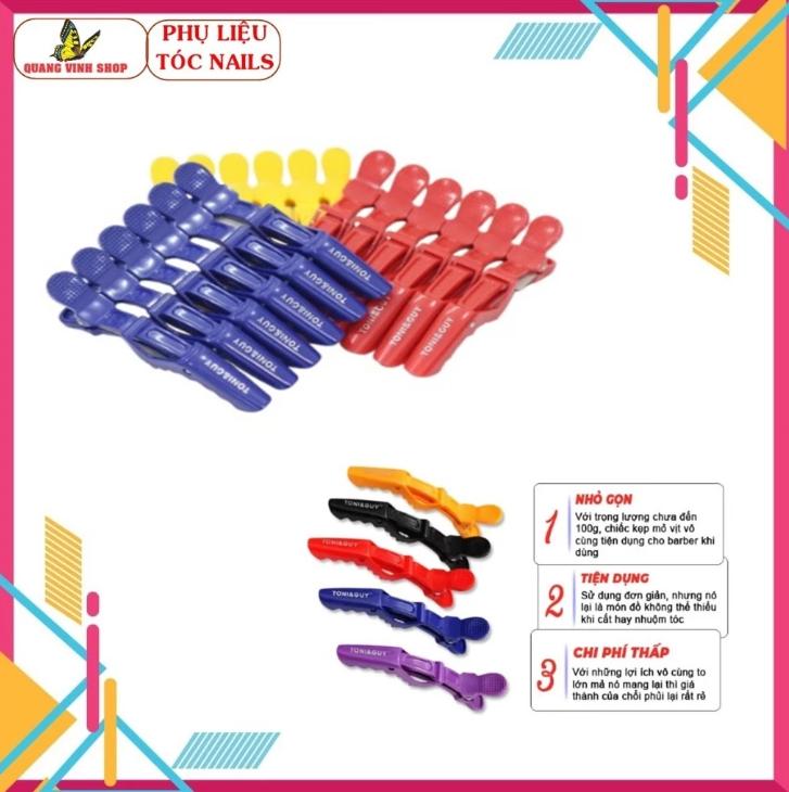 Sét 6 cây 16K 6 cây kẹp tóc mỏ vịt kẹp cá sấu TONI GUY