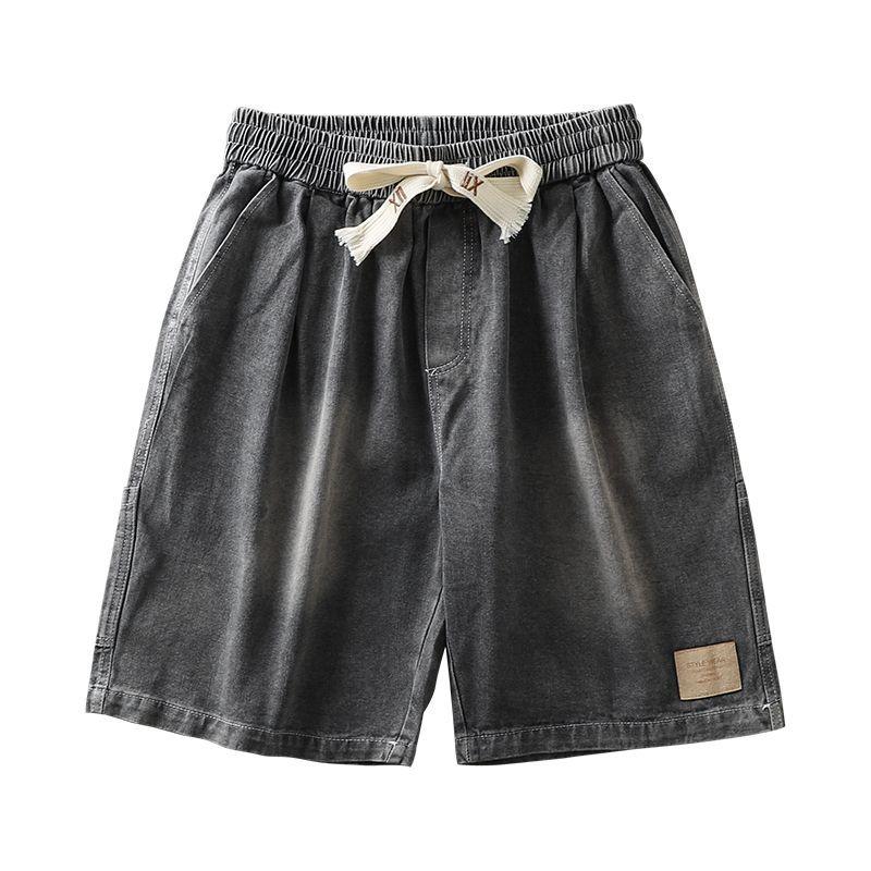 Quần Thường Ngày Cho Nam, Phong Cách Mỹ, Quần Short Denim Mỏng Mùa Hè, Hợp Xu hướng, Ins Dễ Phối Đồ, Dáng Rộng Vừa Vặn, Có Thể Mặc Ngoài Trời Menswear 5
