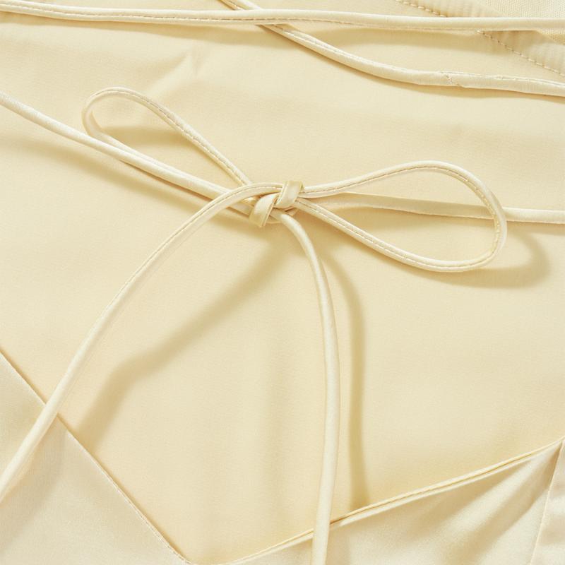 Product Introduction of Women's Summer Long Slip Dress Solid Color Sleeveless Spaghetti Strap Low Cut Backless Slim Dress 39
