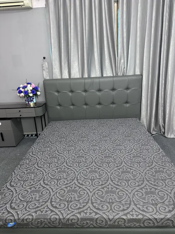 Áo Bọc Nệm 2 mặt Có Khóa Kéo Vải Gấm Thun Cao Cấp Nhập Khẩu 0
