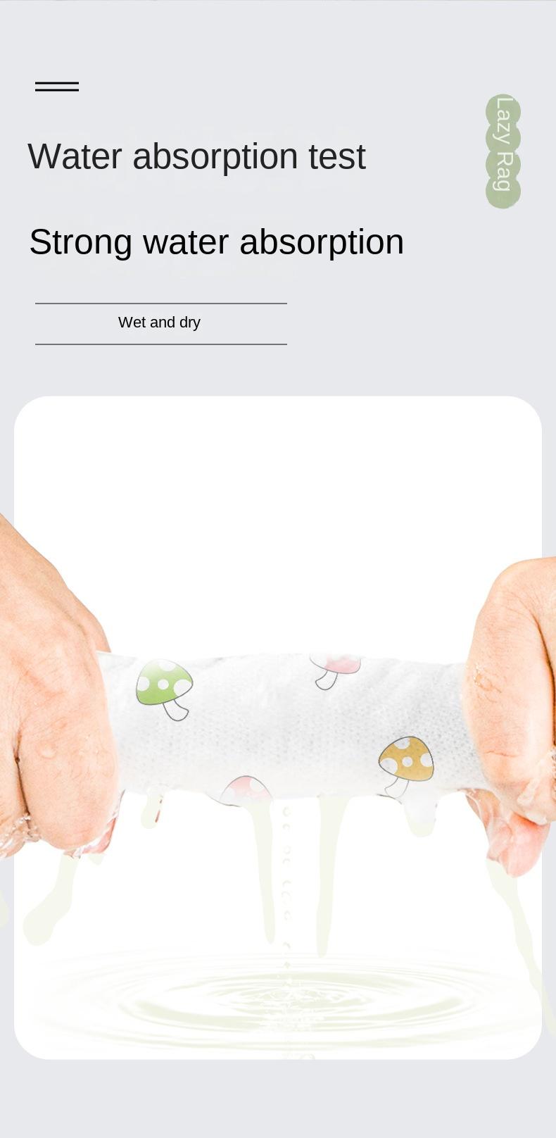 Product Introduction of Kitchen Rag Wet and Dry Cloth, Absorbent Water and Oil Absorbent Thick Thick Tissue, Multi-Purpose, Super Thick, Washable For Home Use, Point-Break Design easy to tear, and it's easier to dispose of when used 4