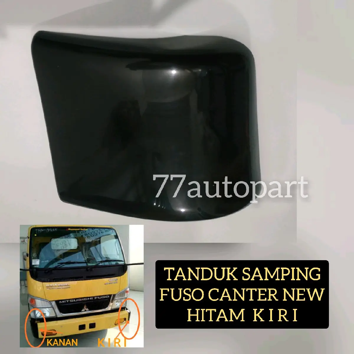 Tanduk Samping Depan Mitsubishi Canter Ps110 Ps125 Ps136 FE71 Hitam