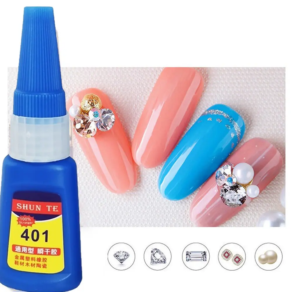 Keo Lỏng, 20ml, Nhanh Khô, Siêu Dính, Cho Keo Dán Móng Tay, Thích Hợp Cho Các Bộ Phận Kim Cương Trang Trí, 401 Xiiifeng