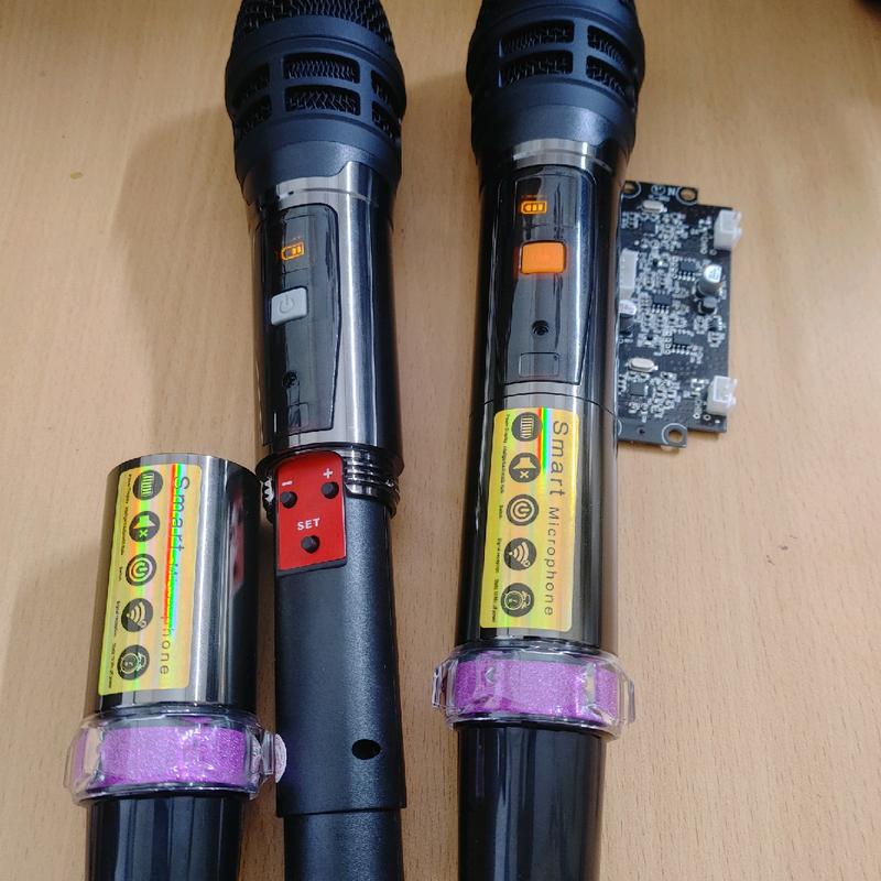 Micro loa kéo cao cấp UHF (không dây) Kem bo mach mic