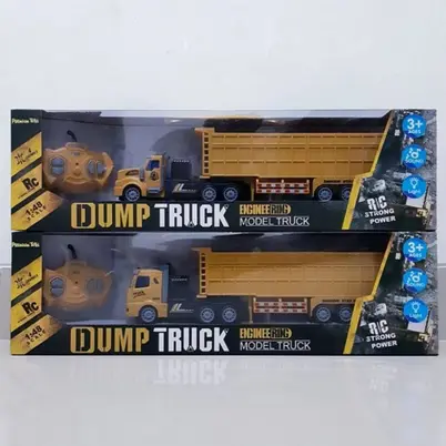 Mainan RC Dump Truck Remote Control - Mobil Truk Pasir Remot Anak Laki Baterai Hello Kitty Koleksi 1