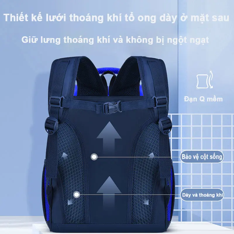 [COD] Giao hàng ba lô cho nam và nữ từ Thái Lan, học sinh tiểu học, trung học cơ sở, học sinh trung học, túi xách, túi xách 7