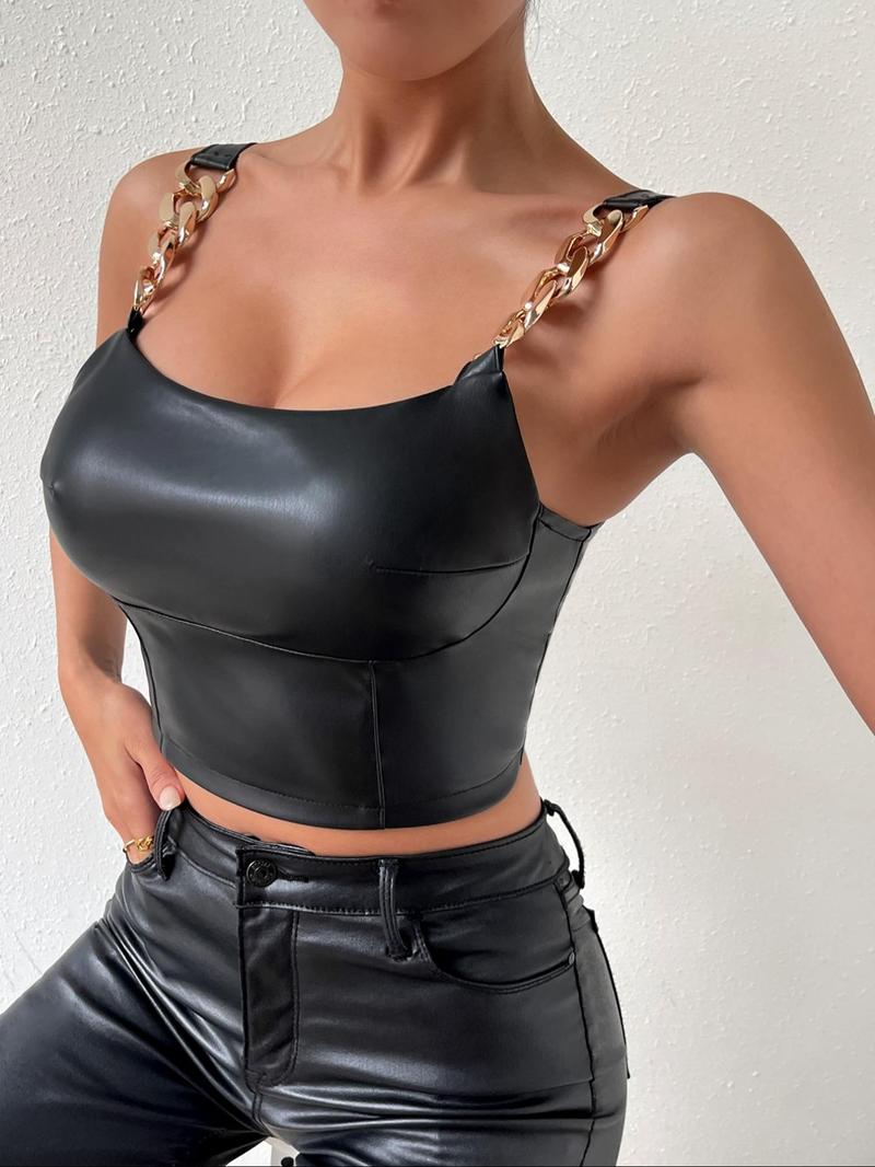 Product Introduction of Women's Solid Color Top, Fashion Casual Sleeveless Top for Daily Outdoor Wear, Ladies Clothes for All Seasons 3