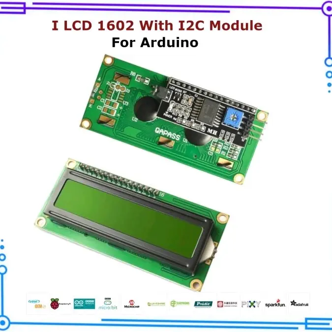 LCD BLUE / Green 16X2 1602 I2C SERIAL CONNECTION ( ARDUINO 1