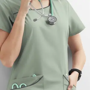 Seragam oka terbaru/baju oka list/seragam suster(setelan baju & celana) Setelan Wanita suster