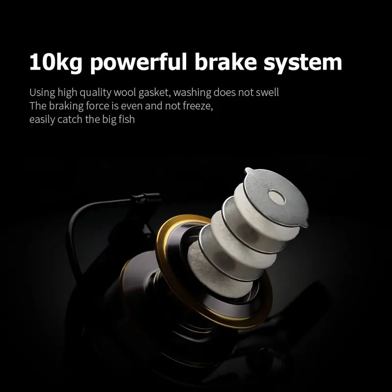 SHILIHUI Reel Pancing Mini 500 800 Max Drag 10kg Metal Spool EVA Grip Spinning Ril 1000 7000 Saltwater Rell 4000 2000 Fishing Tackle Rel Pancing Murah 5000 6000 Alat Pancing Katrol 3