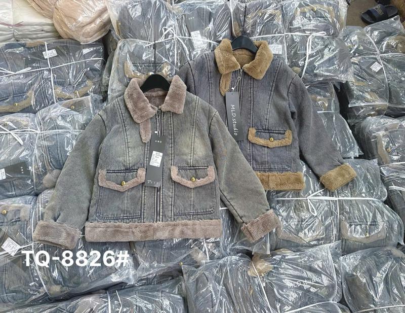Áo Khoác Jean Lót Lông Nữ Dày Dặn Cổ Bẻ Phong Cách Hàn Quốc Mã AB8826 Có Túi Jacket