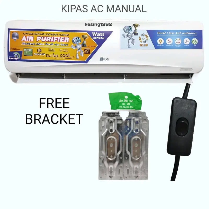 KIPAS ANGIN MODEL AC MANUAL TANPA REMOT 0