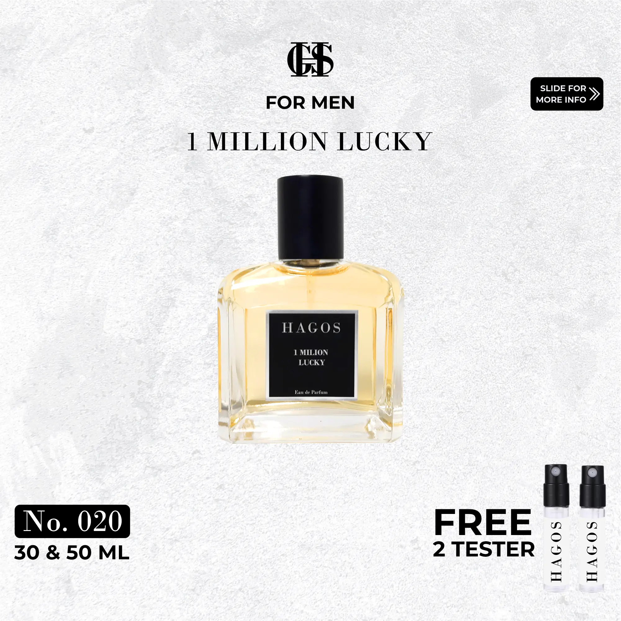 No. 20 - 1 MILL LUCKY for Men - HAGOS PARFUM