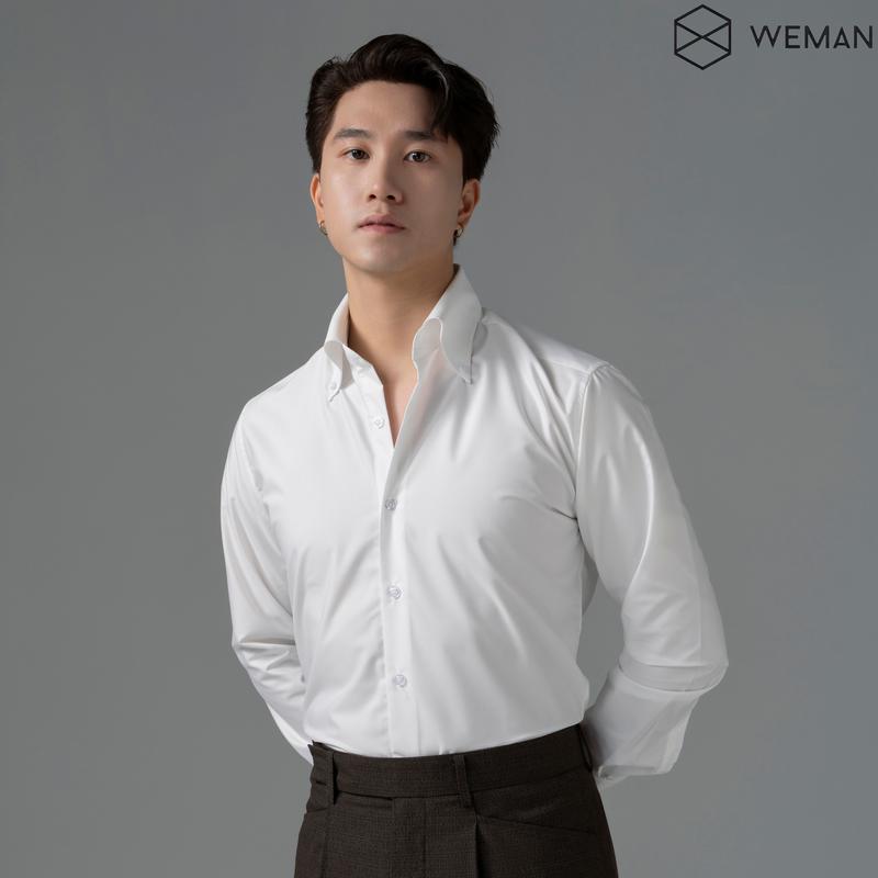Áo Sơ Mi Nam, Áo Sơ Mi Cổ Button Down, Chất Liệu Bamboo Cao Cấp Thấm Hút Mồ Hôi Không Nhăn Co Dãn Tốt WEMAN-WMA2201 Menswear Cổ Tròn