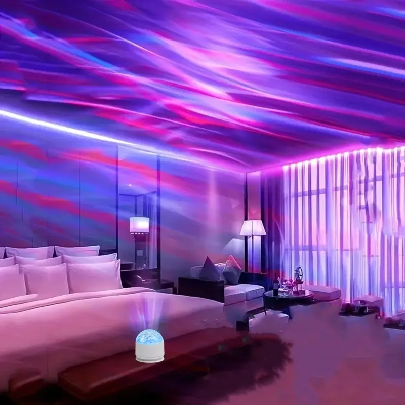 Đèn Bàn, Thiết Kế Kèn Xoay, Ánh Sáng Xung Quanh, Ánh Sáng Họa Tiết Nước, Thích Hợp Cho Phòng Ngủ Và Đầu Giường, Ánh Sáng Lãng Mạn, Ánh Sáng Ban Đêm Động, Ánh Sáng Mô Hình Ngọn Lửa 5