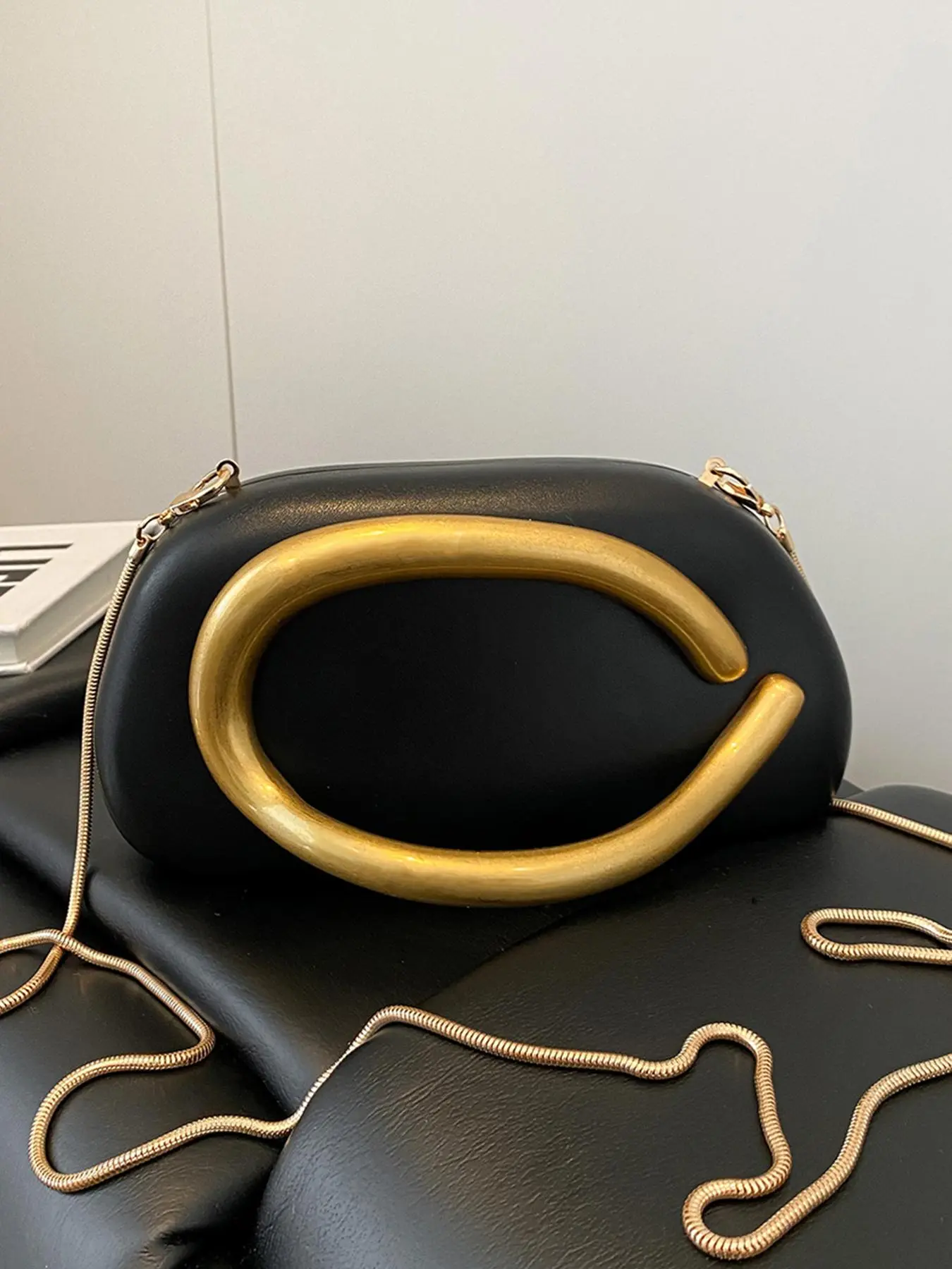Women's Elegant Minimalist Shoulder Bag, Trendy Plain Color Chain Strap Crossbody Bag, Chic All-match Crossbody Bag for Daily & Party Decor