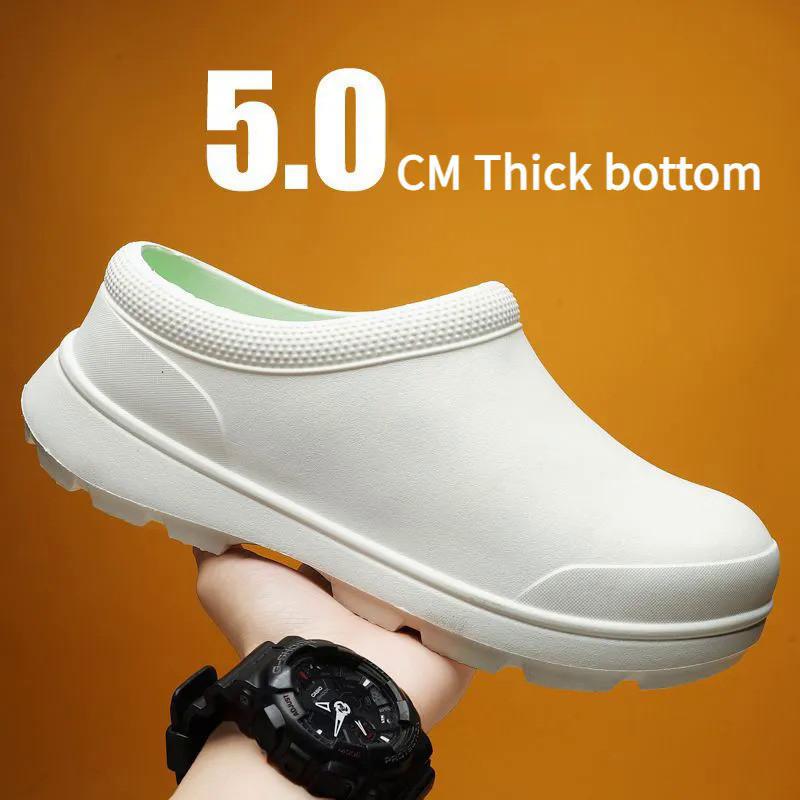 Giày Nhà Bếp, Giày Đầu Bếp, Chống Trượt, Chống Thấm Nước Và Chống Dầu, Giày Đi Mưa Thường Ngày Giày Lao Động Bảo Hộ Lao Động Khách Sạn Nhung 1