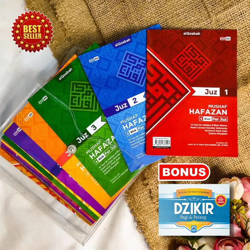 Alquran Per Juz A6 Hafazan Alquran Hafalan 8 Blok Per Juz Bonus Buku Dzikir Pagi & Petang 0