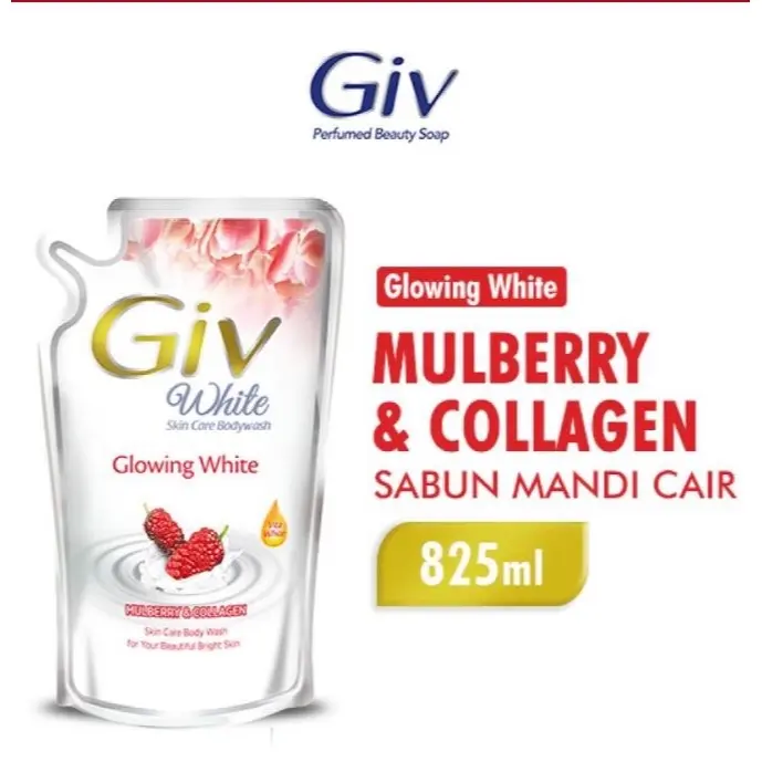 Sabun Mandi Cair Giv Passion Flowers, Mulberry, dan Sakura Pearl 825ml exp 2027