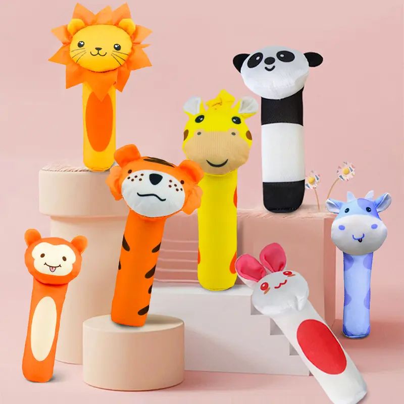 LAKOE Boneka rattle bayi doll toys mainan anak stik hewan animal binatang 1