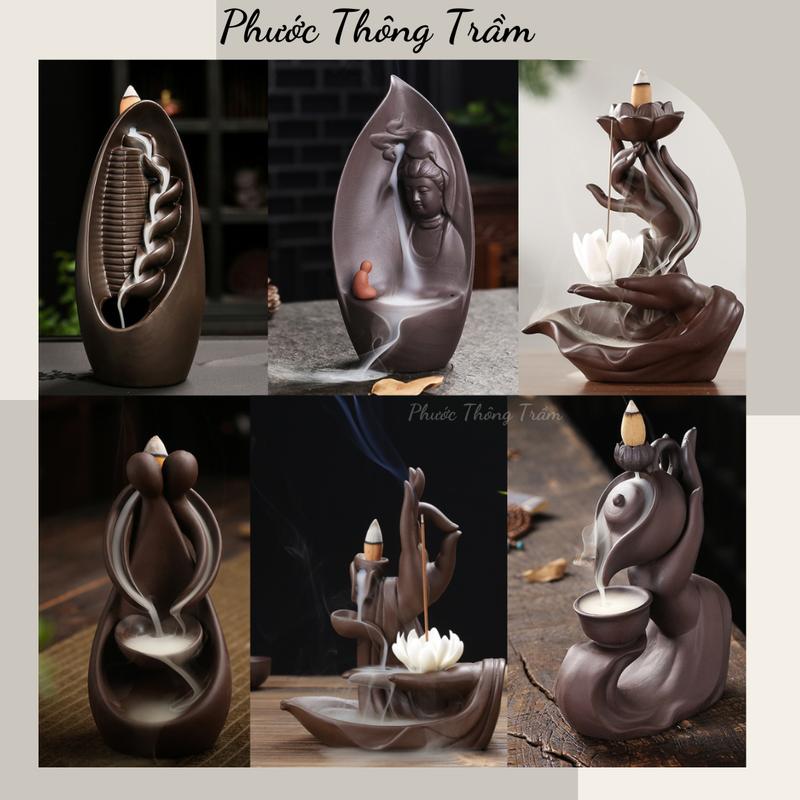 Thác xông trầm hương - Thác khói chảy ngược - Combo 1 thác + 1 hộp trầm Phước Thông - Tổng hợp các mã cao - Phước Thông Trầm - Dầu Thơm Phòng Dầu Thơm Nước Hoa