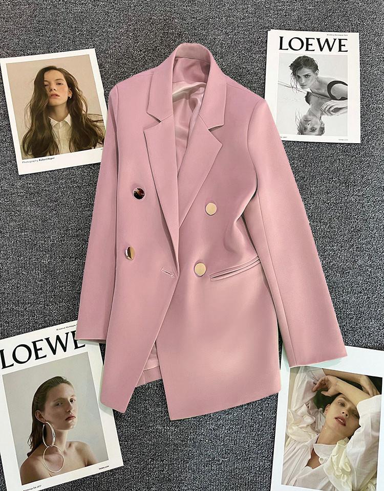 Product Introduction of Áo khoác blazer áo khoác vest nữ 2 lớp có đệm cầu vai rất đẹp khuy nút cao cấp Voi Women Top 23