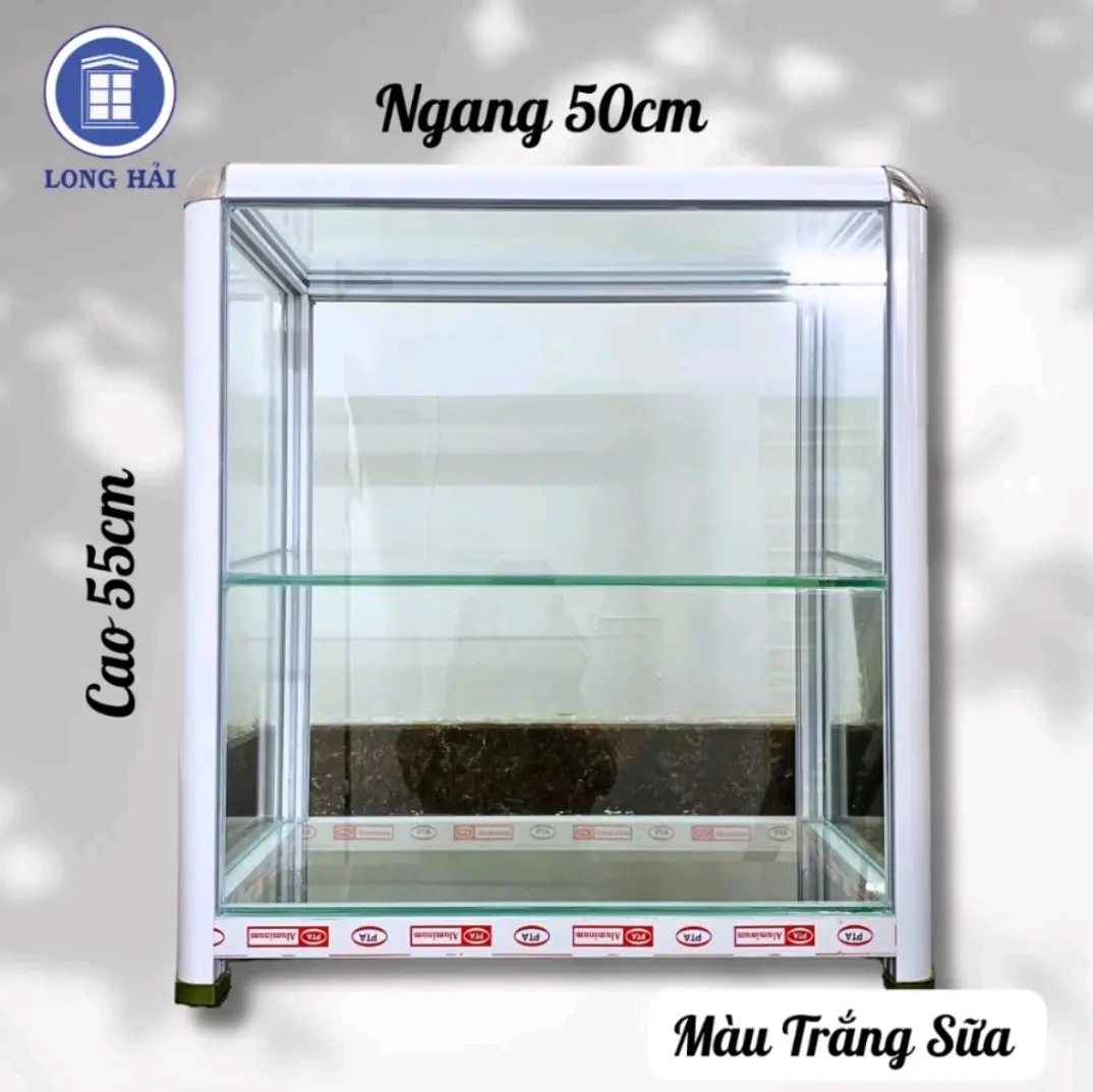 [ KHÔNG CỬA] tủ bán hàng ăn 50 x 30 x 55, sơn tỉnh điện, màu trắng sữa