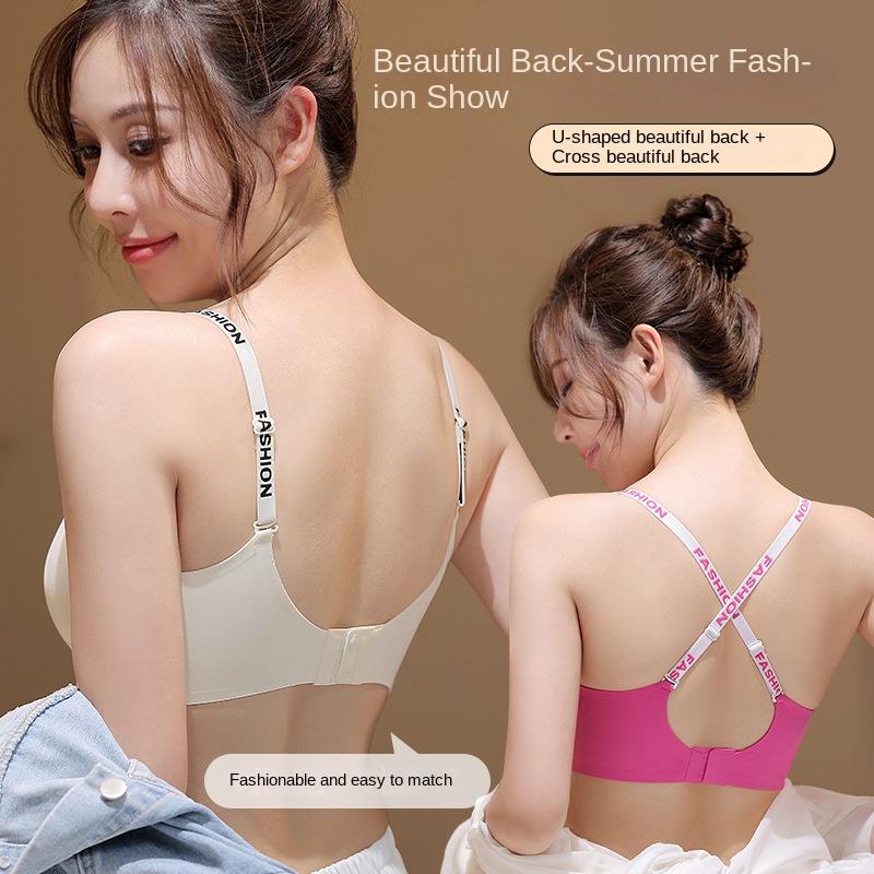 Áo Ngực Nâng Ngực Không Dây, Thiết Kế Áo Ngực, Dành Cho Ngực Nhỏ Liền Mạch, Hỗ Trợ Bên Hông, Thoáng Khí, Chống Chảy Xệ, Đồ Lót Che Phủ Toàn Bộ, Công Nghệ Nâng Thoải Mái 1