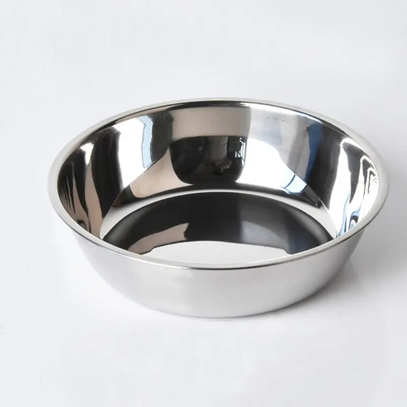 Stainless Steel Pet Feeding Bowl, 1 Count Pet Water Drinking & Food Bowl, Pet Supplies for Dog & Cat 2