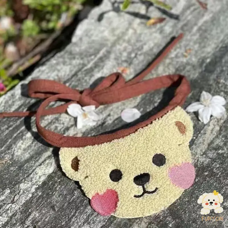 Kalung Bandana Scarf Leher Anjing Kucing Kecil Model Beruang 4