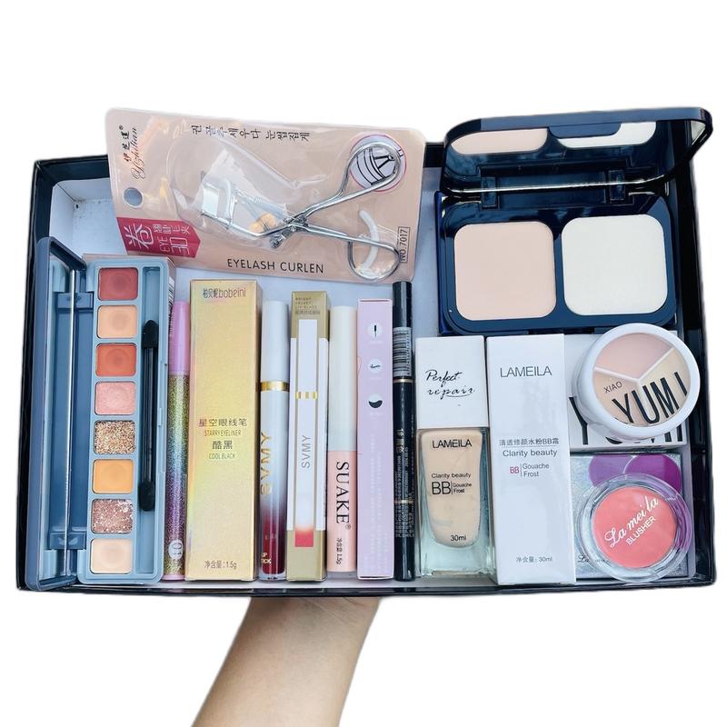 Bộ Trang Điểm Mặt Cho Nữ Chính Hãng 10 Món X3 Dành Cho Người Mới Tập Trang Điểm Makuep Phấn Phủ Son