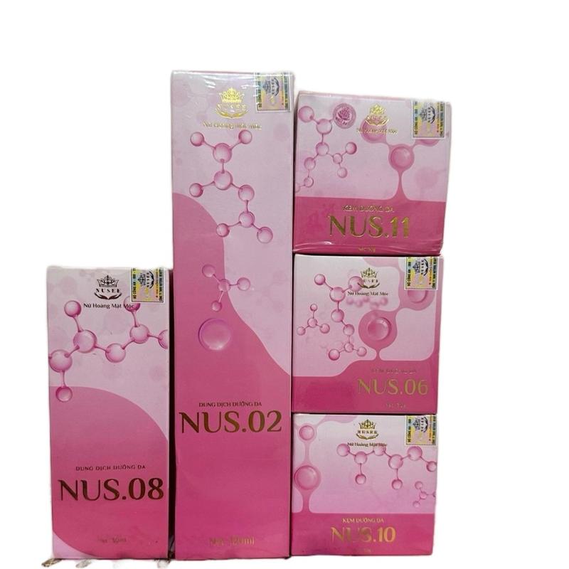Combo 5 sản phẩm Mộc mỹ nhân nusee size to mẫu mới - Kem Face 30g, Serum 120ml  Skincare