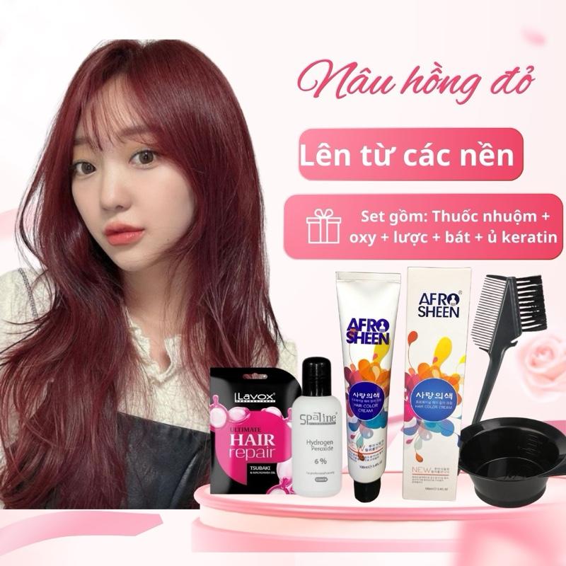 Combo nhuộm tóc Hàn Quốc cao cấp tặng kèm bát lược và keratin 3