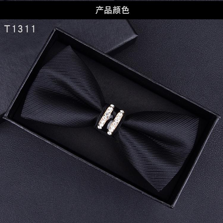 Product Introduction of 6*12cm Red Navy Blue Black Bow Ties Butterfly Banquet Polka Dot Floral Bowtie Accessories Double-layer Jacquard Business Gift Wedding for Men 22