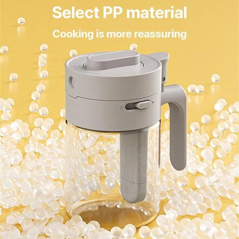 Clear Spoon Separated Kitchen Seasoning Box Dustproof Lid Moisture-Proof 2 in 1 Condiment Jar Lockable Handle Spice Bottle Sugar 3