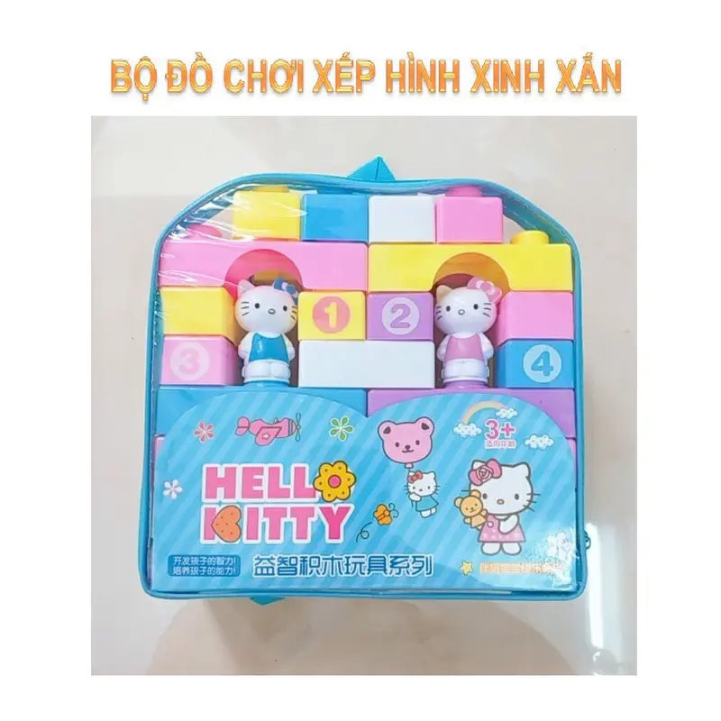 Bộ Xếp Hình 29 Chi Tiết Bằng Nhựa Giúp Bé Học Toán, Màu Sắc Kèm Tư Duy Xếp Hình 3