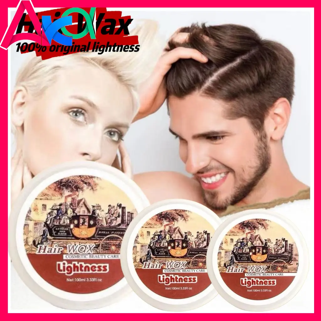 100ML Original lightness hair wax clear super strong hold hair wax cosmetic beauty product perfume hair wax long lasting hair styling tools set motomage hair styling stick strong hold hair gel hair pomade for men hair mud wax cold wax hair wax unisex