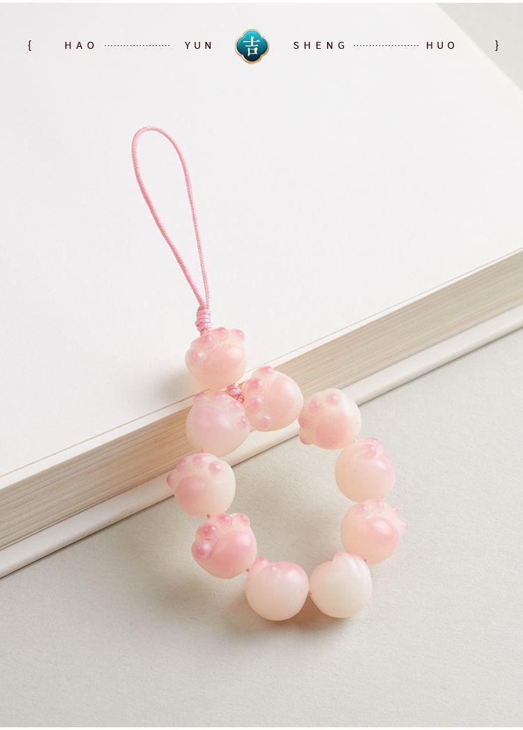 Product Introduction of Charm Điện Thoại Di Động Thiết Kế Chân Mèo Bồ Đề Màu Hồng, Phong Cách Mới, Dành Cho Phụ Nữ Và Trẻ Em Gái, Nhẫn Đồ Chơi Cầm Tay Mới, Ngắn Và Dễ Thương, Phong Cách Trẻ Trung, Chất Lượng Cao Cấp 11