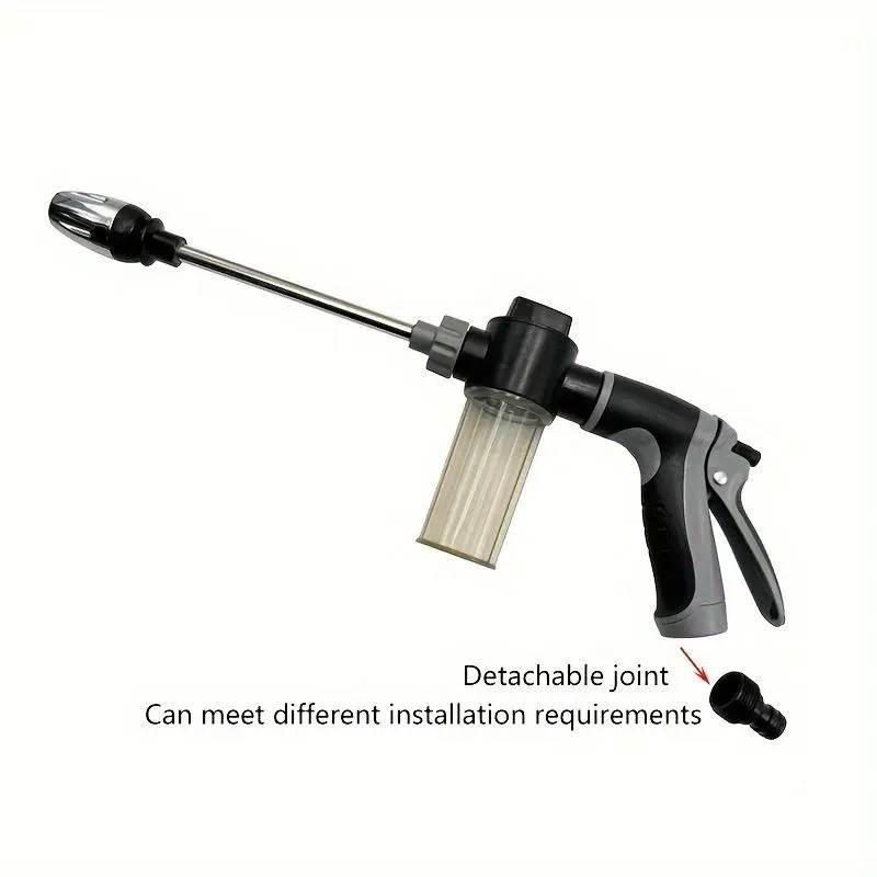 High Pressure Washing Tool with Foam Cannon, Adjustable Nozzle Car Wash Kit, Portable Pressure Washer for Garden, Patio, Driveway Cleaning 8