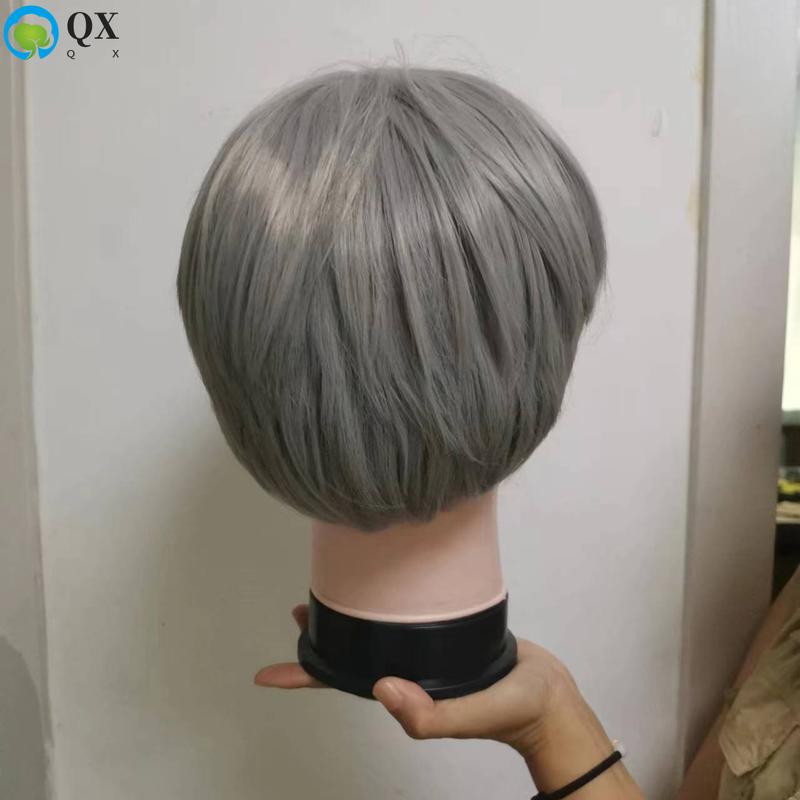 Product Introduction of Wig Rambut Pendek Pria Musim Panas Bagian Tipis Yang Duo Gaya Yang Sama Versi Korea Penutup Terfragmentasi Mikro Penutup Kepala Penuh Gaya Anak Laki-laki Alami Berbulu 9