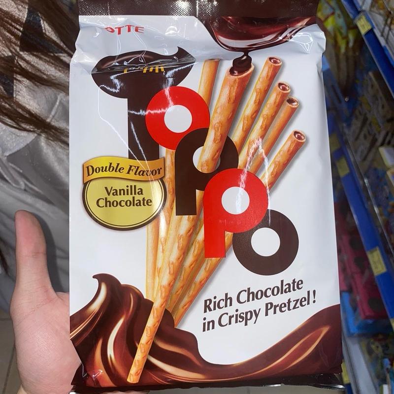 Bánh que Toppo nhân socola hương vani gói 132g 20