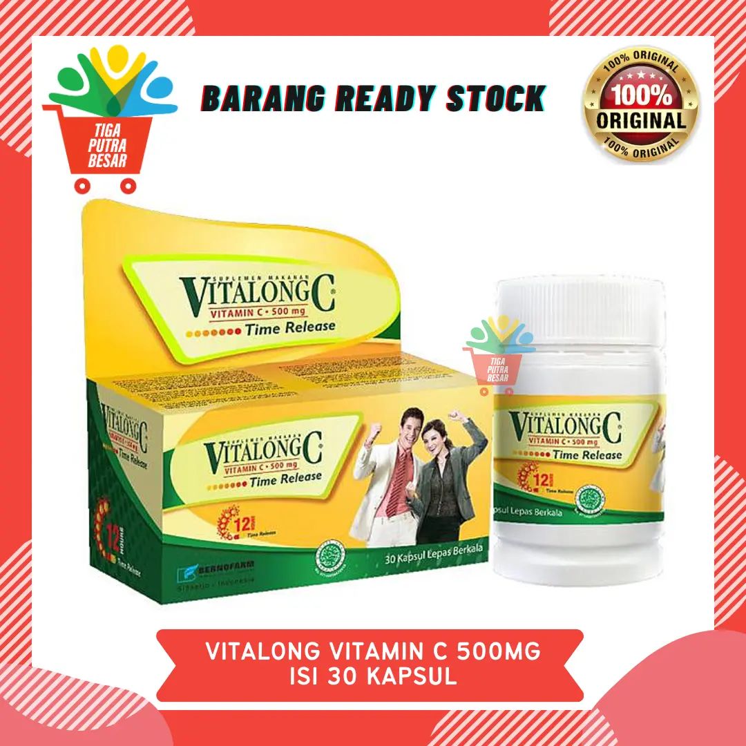 VITALONG C VITAMIN C 500 MG ISI 30 KAPSUL