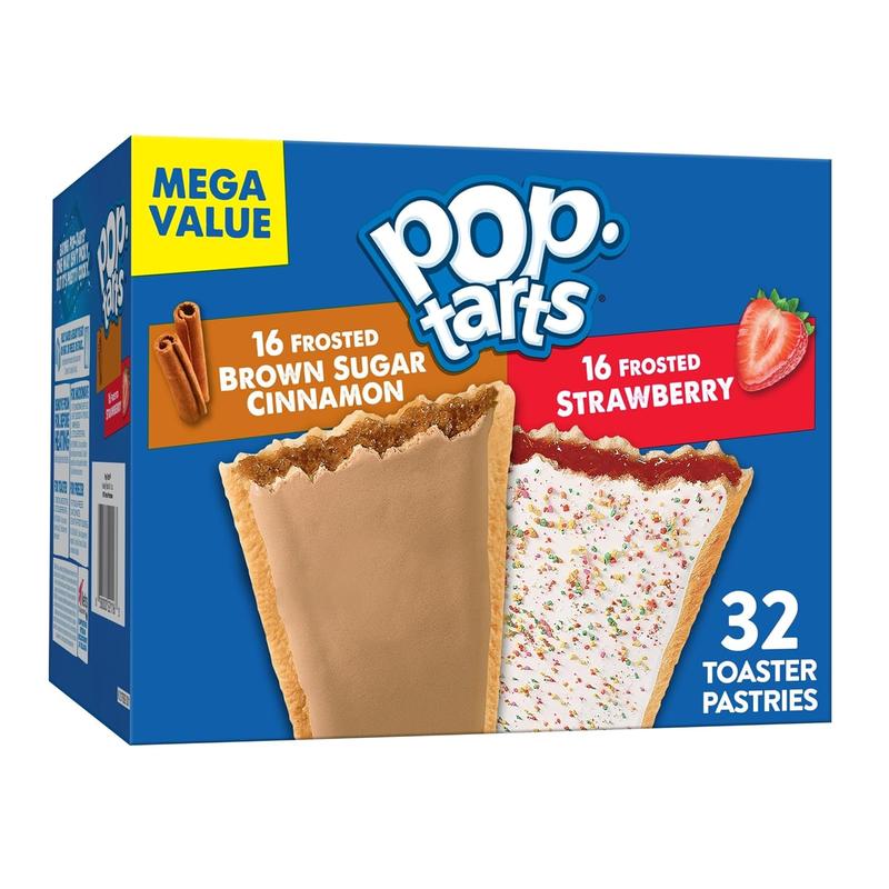 PopTarts Toaster Pastries, Breakfast Foods, Kids Snacks, Variety, 54 ...