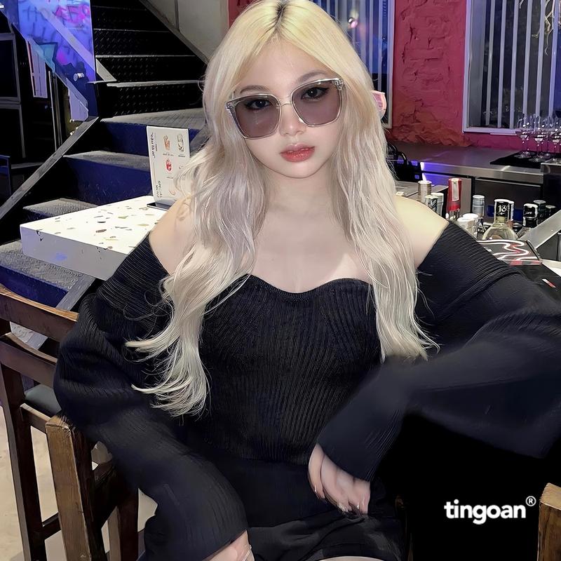 Áo cardigan crop top quây len đen tingoan WAY 2 SEXY CARDIGAN/BL