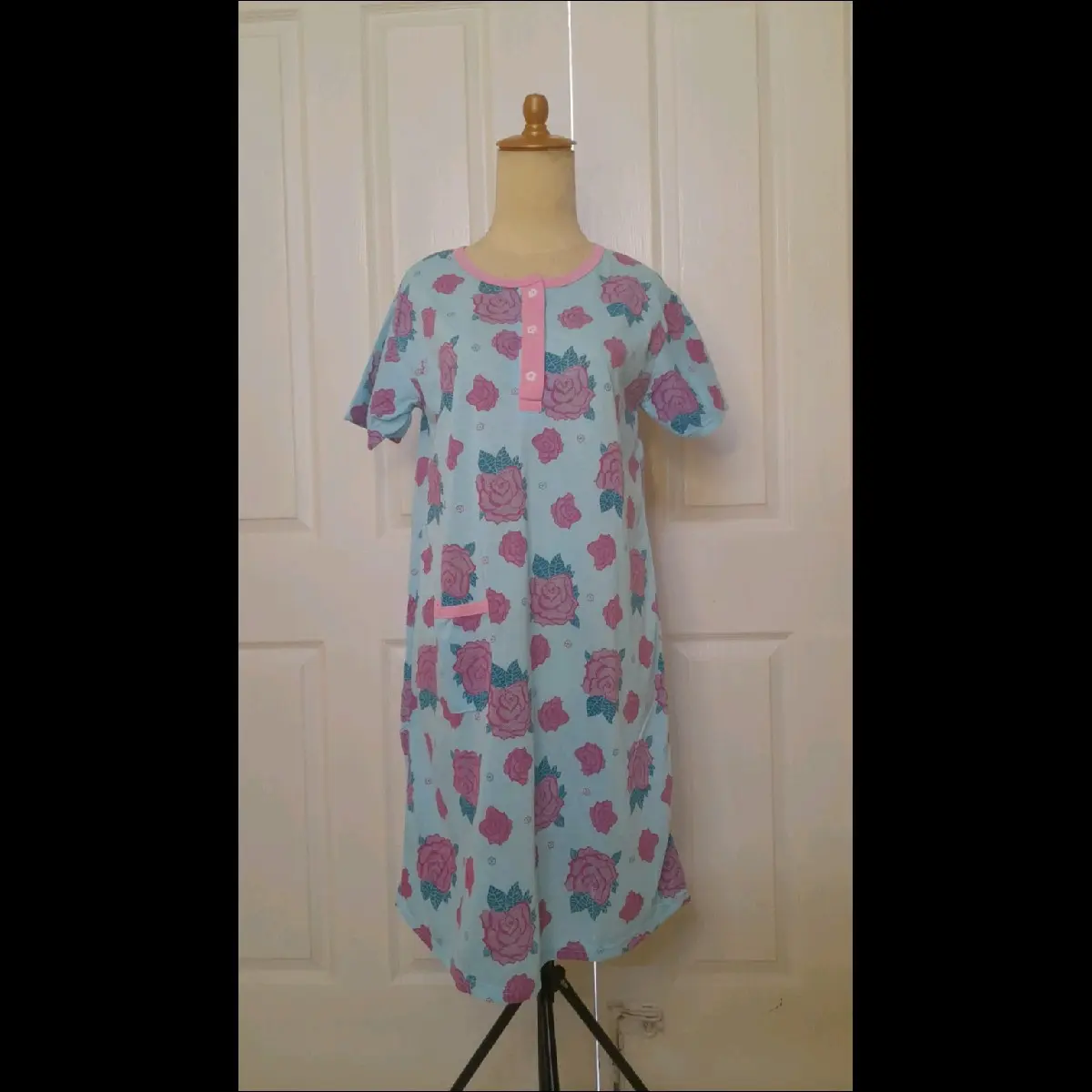 Daster/Baju Tidur/Piyama Kaos Motif Bunga