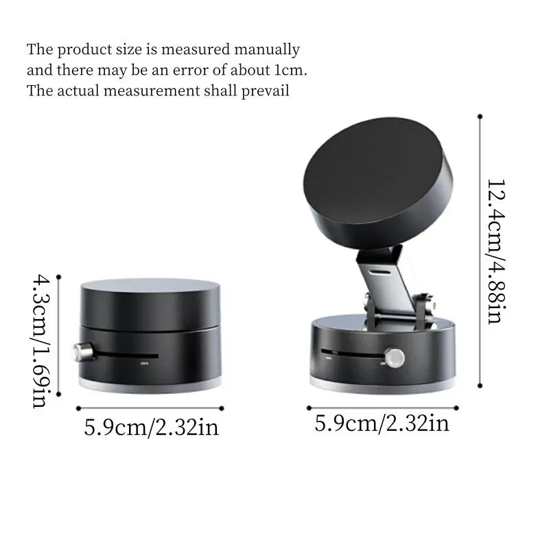 Multifunctional Vacuum Suction Cup Phone Holder, Foldable Magnetic Suction Phone Holder, Phone Accessories for Home Office, Phone Holder 1