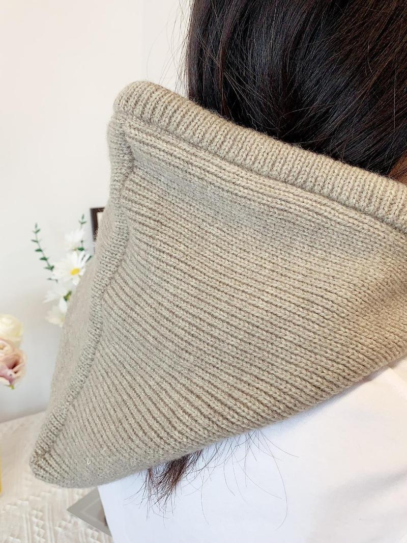 Product Introduction of Solid Color Pullover Hat, Casual Warm Hooded Hat for Fall & Winter, Fashion Accessories for Women & Men 8