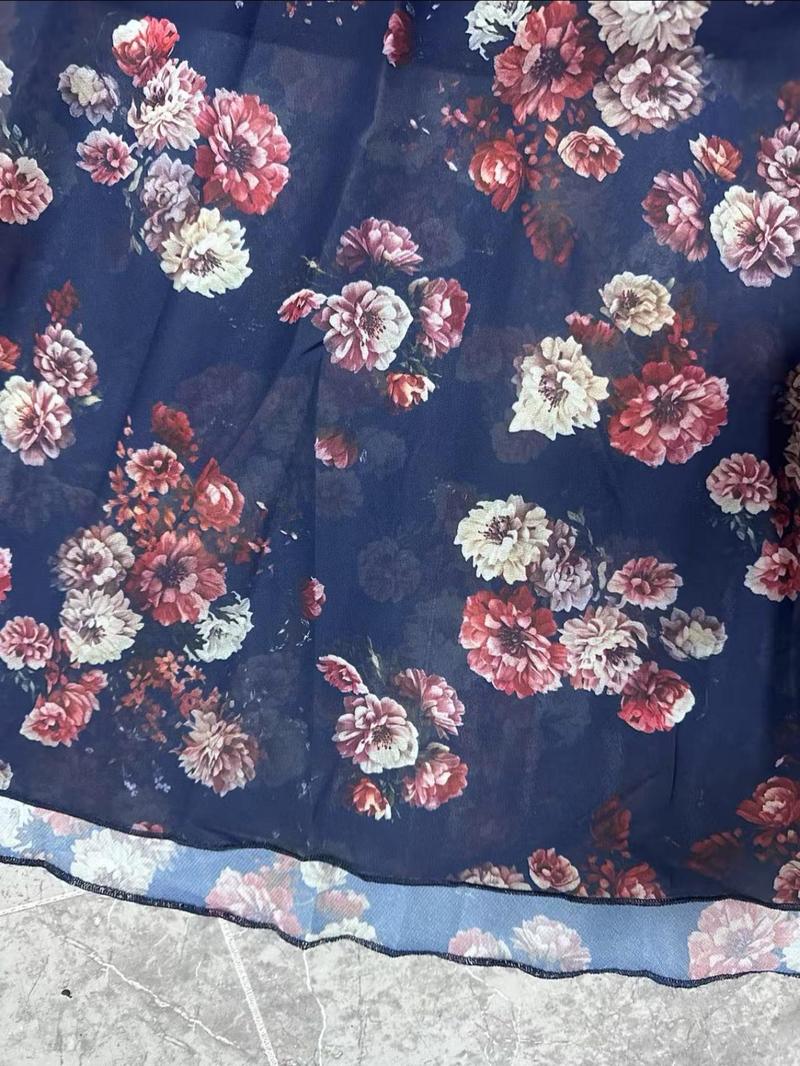 Product Introduction of Women's Floral Print Skirt without Top, Elegant Boho Style Skirt for Beach Holiday Vacation, Ladies Bottoms for All Seasons 5